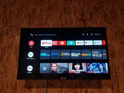 a television screen with many different websites on it at Nua Tone Resort Bang Tao & Cafe in Bang Tao Beach