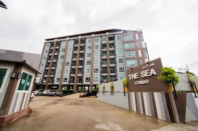 a building with a sign that reads the sea council at Aonang Ocean View Studio ( The Sea Condo ) in Ao Nang Beach