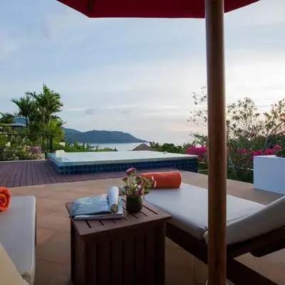 Ocean views Kata gardens penthouse 6C near Kata Noi Beach