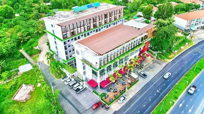 an overhead view of a building on a street at Tour De Phuket Hotel - SHA Plus in Thalang