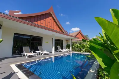 an image of a swimming pool in a villa at The Casita Phuket (SHA+) in Mai Khao Beach