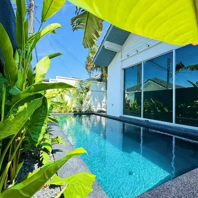 Contemporary 3bd Safari Pool Villa Near Nai Yang Beach