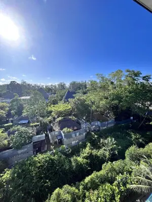a view of a yard with trees and bushes at В7 НОВАЯ КВАРТИРА ВАТСАП669З582I976 можно РУБЛЯМИ in Nai Yang Beach