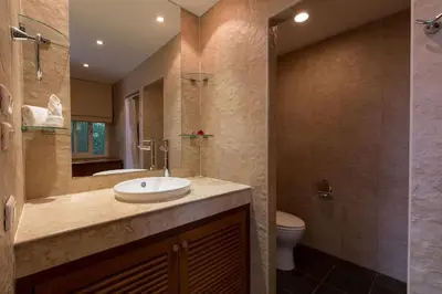 a bathroom with a sink and a toilet at Katamanda villa Moon 3 Bed seaview near Kata Beach in Kata Beach