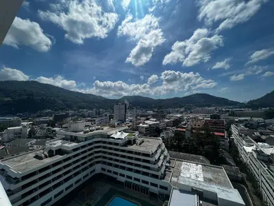 a view of a city from a building at Patong Tower Superior Apt 2 bedrooms 2 bathrooms in Patong Beach