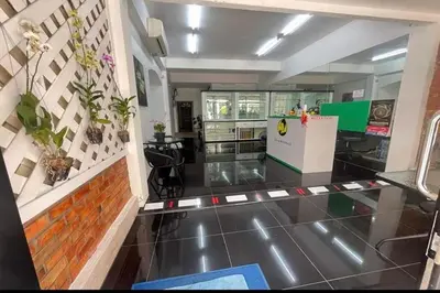 a empty room with a counter in a store at Sonya Residence in Patong Beach