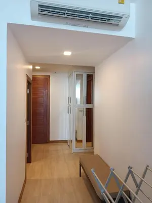 a living room with a air conditioner on the ceiling at Smart Conzept 2bdr 300m to the sea in Kata Beach